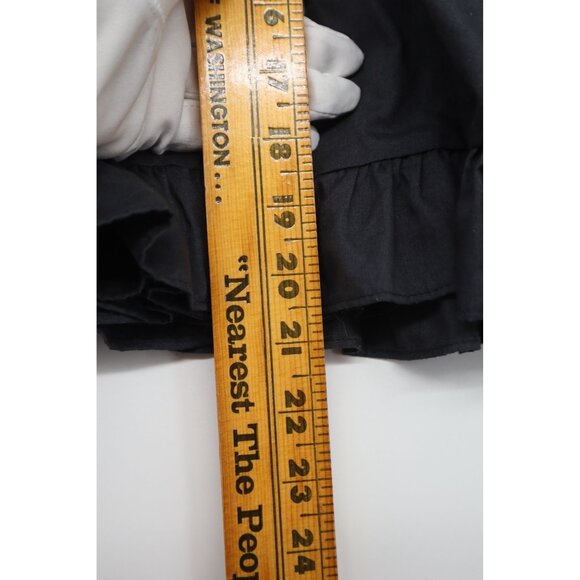 Kate Schorer Co. Womens Whimsygoth Black Ruffled Tiered Skirt Small - Picture 5 of 8